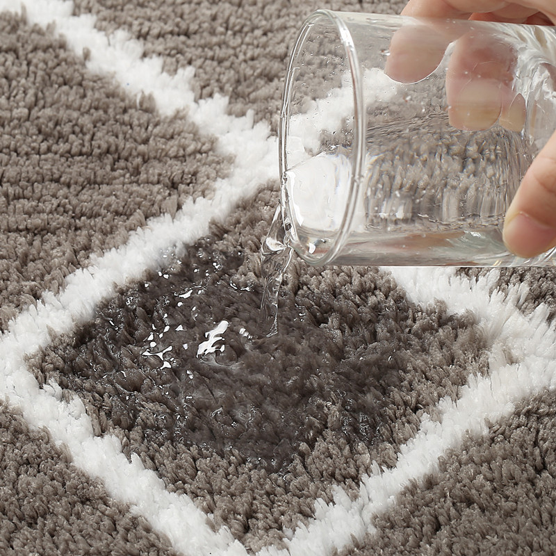 Tappetino in fibra ultrafine premium, zerbino assorbente per il bagno domestico, tappeto a forma di lanterna a forma di diamante_voghion.com