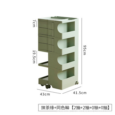 北欧收纳旋转柜创意化妆柜储物简易床头柜零食柜波比柜多层置物柜|undefined