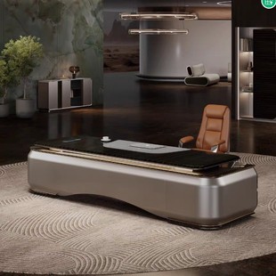 2025 New High-End Boss Desk Office Desk Simple Office President Desk Executive Desk Office Desk and Chair Combination