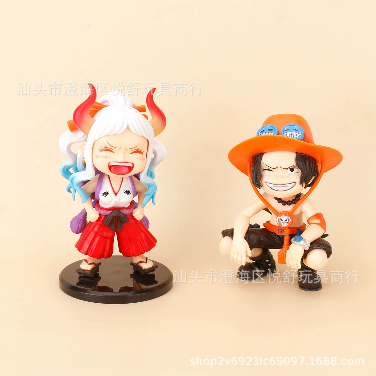Q версия модная игрушка GK Ace фигура серия сидячая поза One Piece смеющийся Ace Yamato кукла модель автомобиля украшения