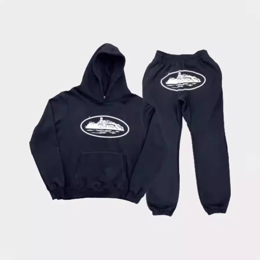 Corteiz Trend Street Suede Suede Set Hombre Hip Hop Patin Casual Couple Set Otoño