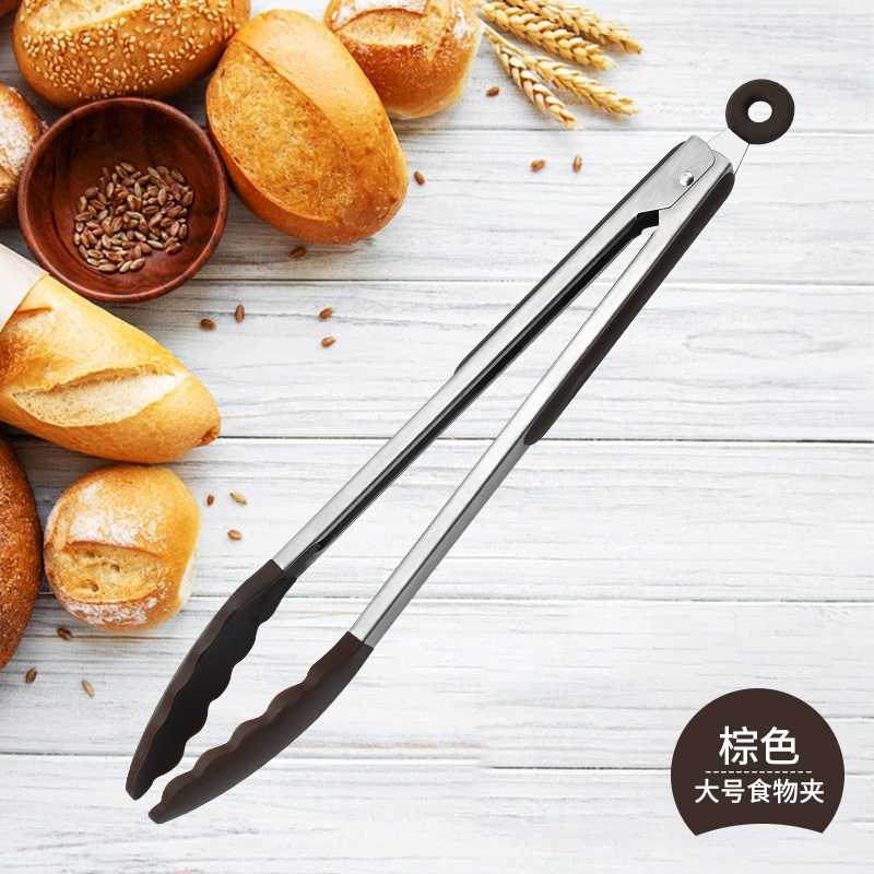 メーカー卸売ステーキクリップバーベキュークリップ鍋おかず食品クリップベーキングツールシリコーンステンレス鋼キッチン|undefined