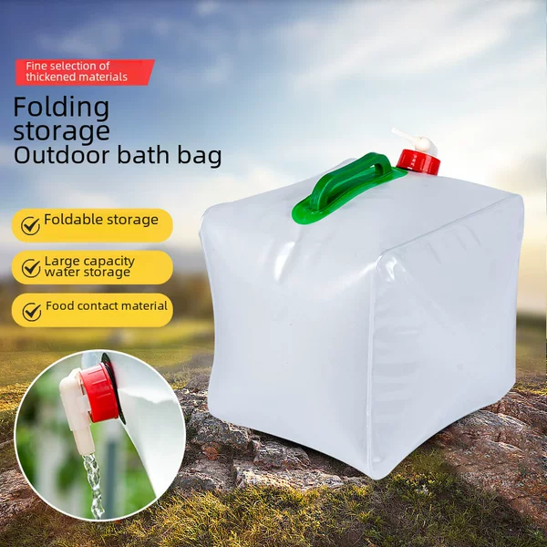 Supply of Convenient Foldable Water Bags, Outdoor Portable Water Buckets, Special Foldable Camping Water Storage Bags for Outdoor Activities and Barbecues