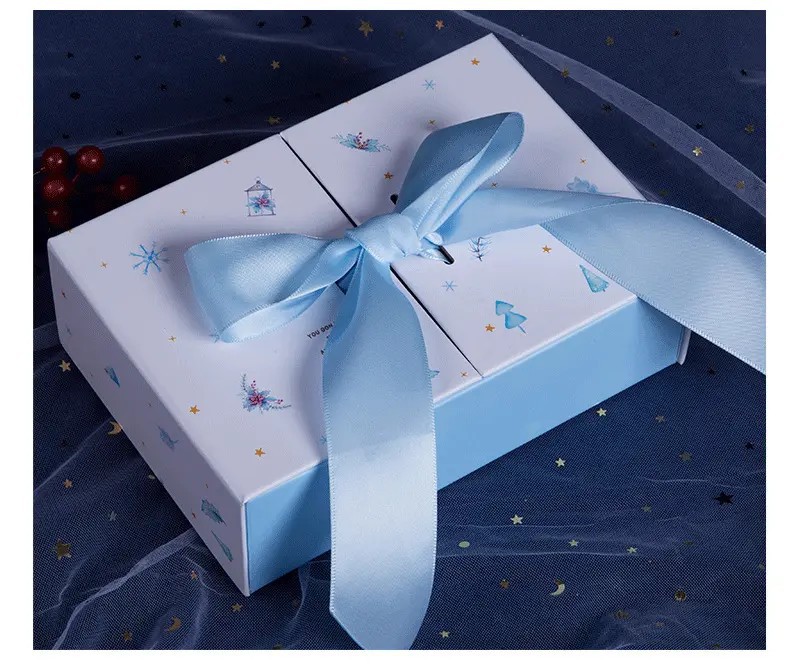 通用粉纸折叠盒 茶叶盒礼品纸盒 特产复古牛皮包装纸盒双翻盖盒