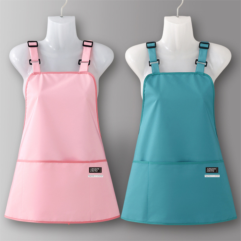 Delantal cocina hogar 2025 nuevo estilo a prueba de aceite e impermeable barista para trabajar ropa de trabajo para mujeres