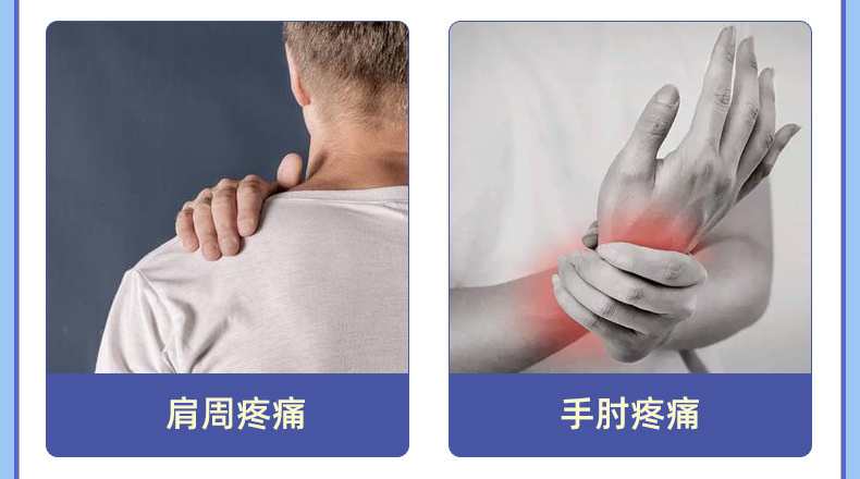 Elastic Fabric Herbal Patch for Neck Shoulder Waist and Leg Joint Care 10x14cm Single Patch in use
