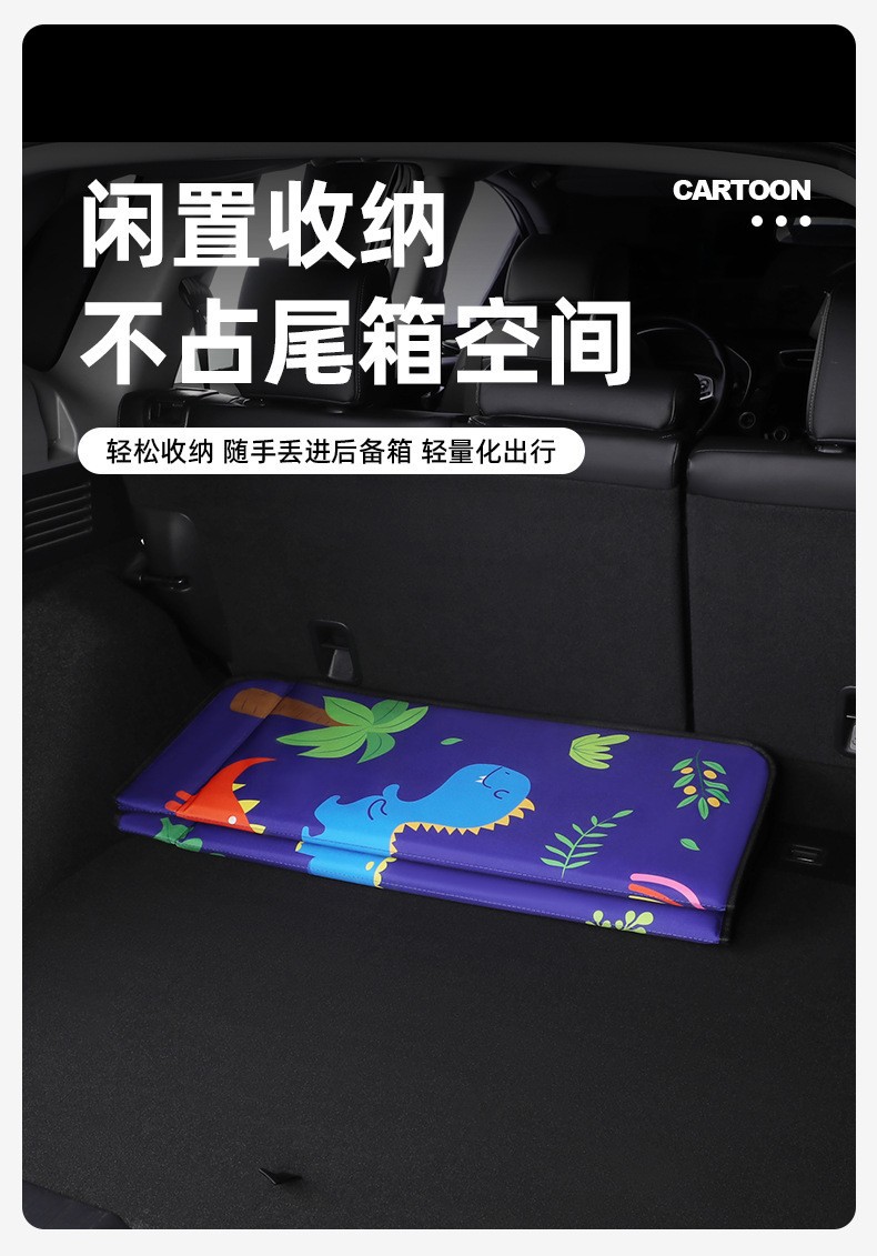Car Rear Seat Sleeping Pad, Foldable Bed for Sedan and Suv, No Need for Inflation, Portable Car Bed