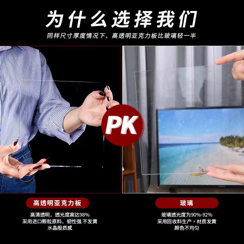 高透明板1-60mm批发片有机玻璃板pmma异形uv热弯