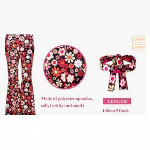 Хиппи 2024 Amazon Европейские и американские хиппи ретро одежда для выступлений Кирпично-красная одежда для выступлений группы девочек Одежда для выступлений