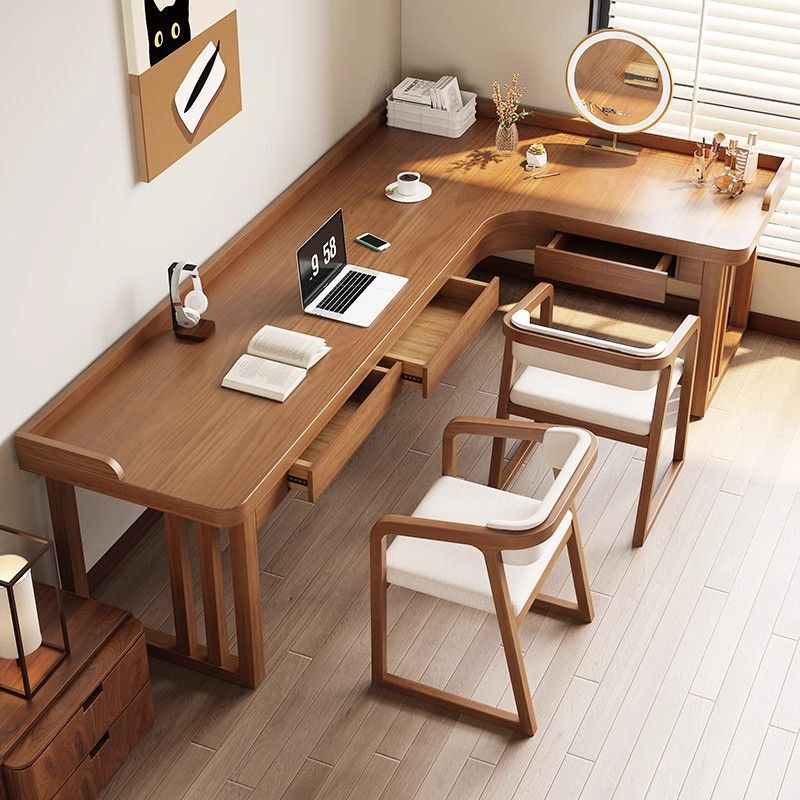 Integrated Corner Desk Home Wall-Mounted Workbench Study Table Bedroom Corner Desktop Computer Table with Drawer