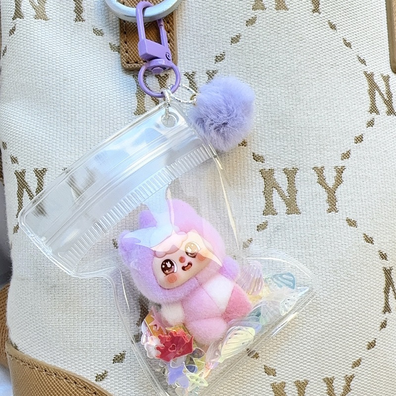 可爱多巴胺拼色植绒娃公仔DIY饰品配件萌粒摆件潮玩挂件直播盲袋|undefined