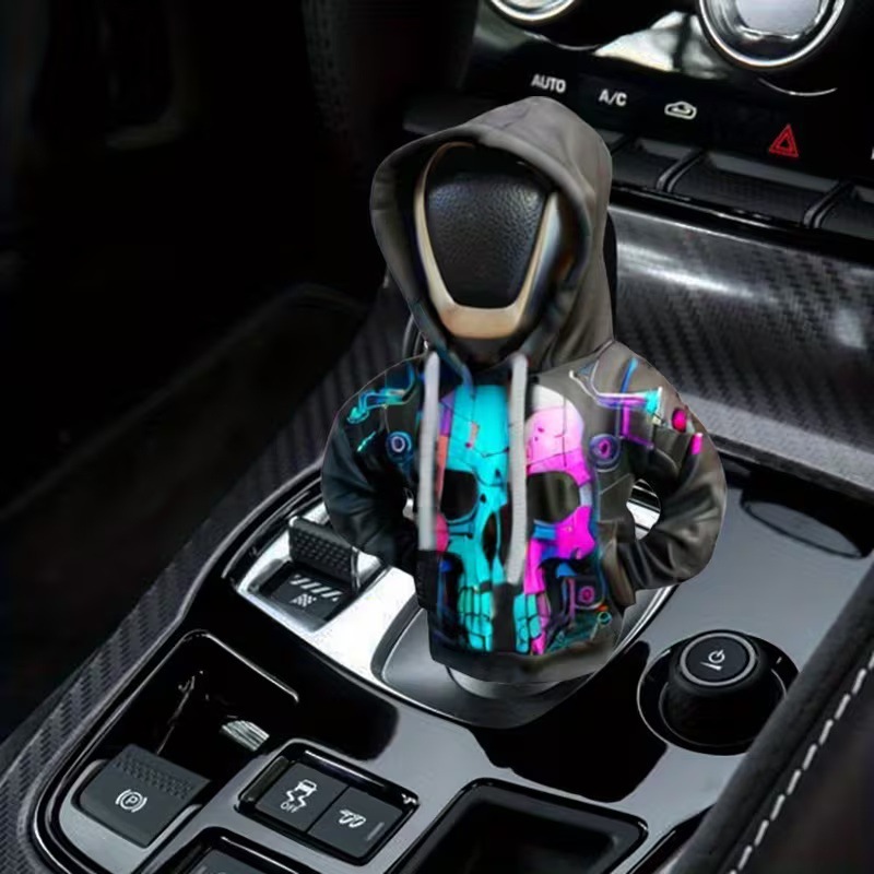 New cross-border creative car gear shift cover decoration, mini hoodie for gear lever, handbrake gear shift cover