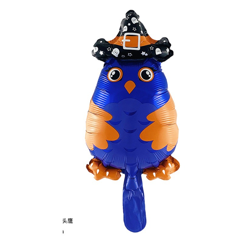Araña Wansheng decoración de dibujos animados de forma especial globo de película de aluminio Mini globo de Halloween cráneo calabaza Murciélago