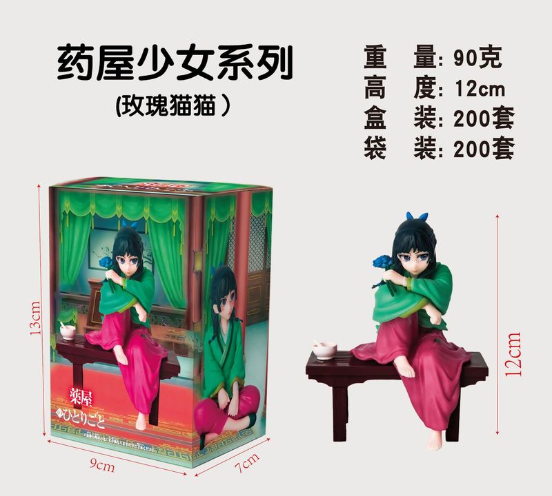 国境を越えた人気アニメ薬局美少女のささやき猫座り姿勢フィギュア車の本棚シャーシ装飾品卸売|undefined