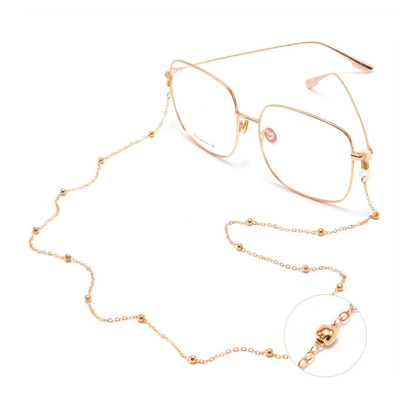 Beaded Chain Glasses Chain for Women, Trendy Retro Simple Non-Slip Lanyard for Sunglasses, Versatile