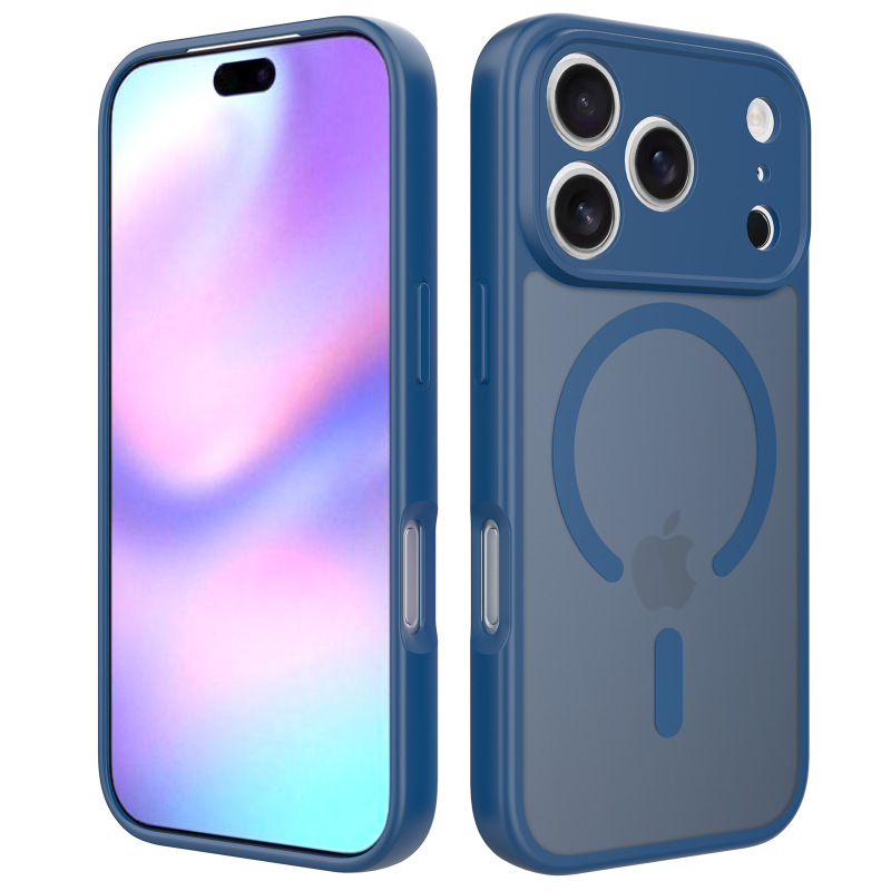 跨境苹果17promax手机壳磁吸iphone16e橙色精孔全包肤感15保护套|undefined