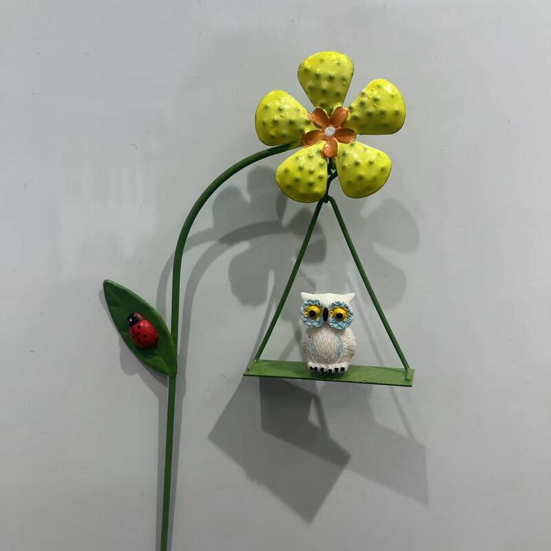 メーカークロスボーダー金属樹脂置物生け花多肉植木鉢微景観家庭装飾かわいい動物スイング|undefined