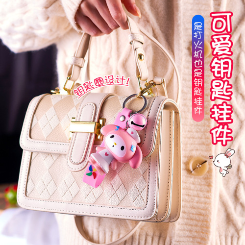 Melody figure chain lighter Sanrio figure gas lighter creative INS internet celebrity lighter