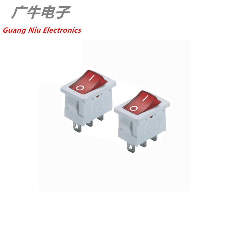 KCD1船形开关101/N带灯船型翘板电源103三脚102二档2脚2档3脚3档