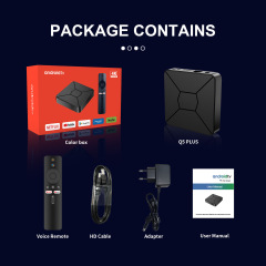 Q5PLUS Androidネットテレビセットトップボックス全志h 13 Android 14.0 Android TV TV box