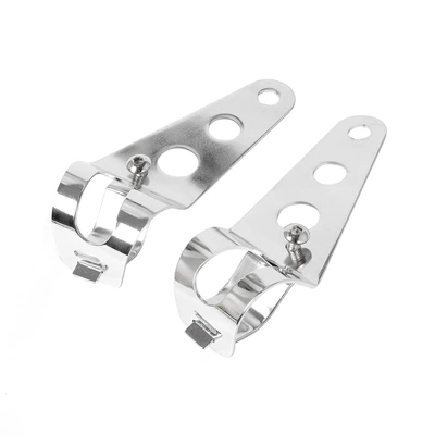 Motorcycle headlight bracket retro modified bracket head lamp bracket front shock absorber bracket factory direct sales (Motorcycle Safety Supplies) - large-electroplated-headlight-bracket