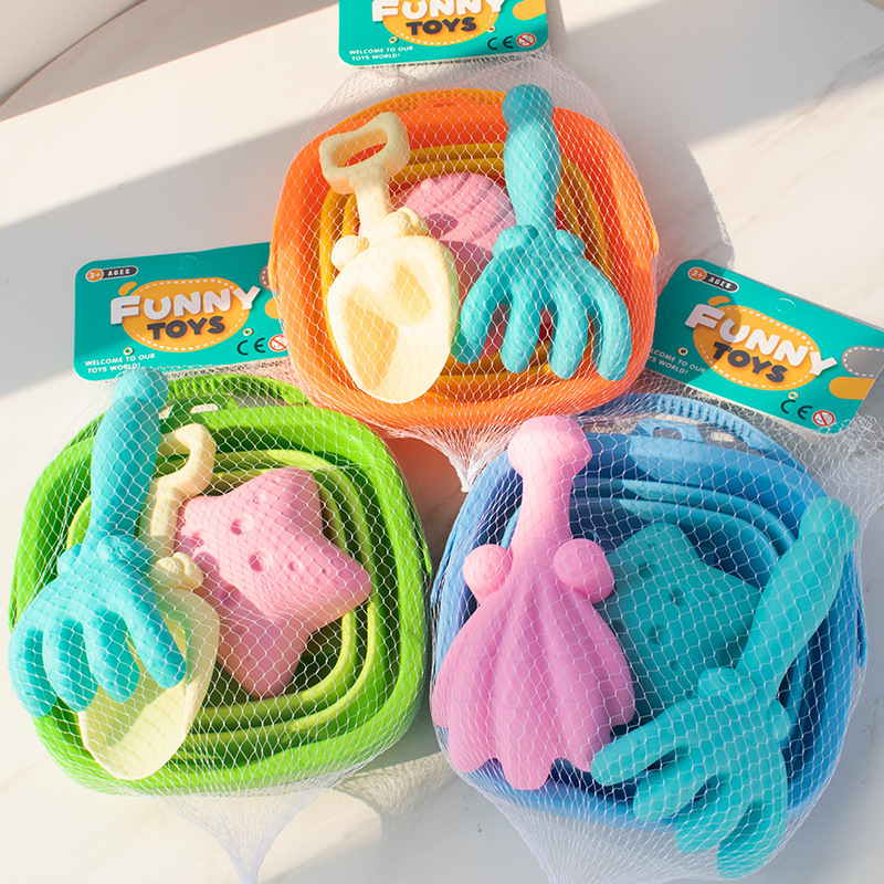 Juguetes de playa para niños plegables, juguetes de playa para bebés, juegos de arena, herramientas de arena, paletas, juegos de agua, equipos de pesca del mar