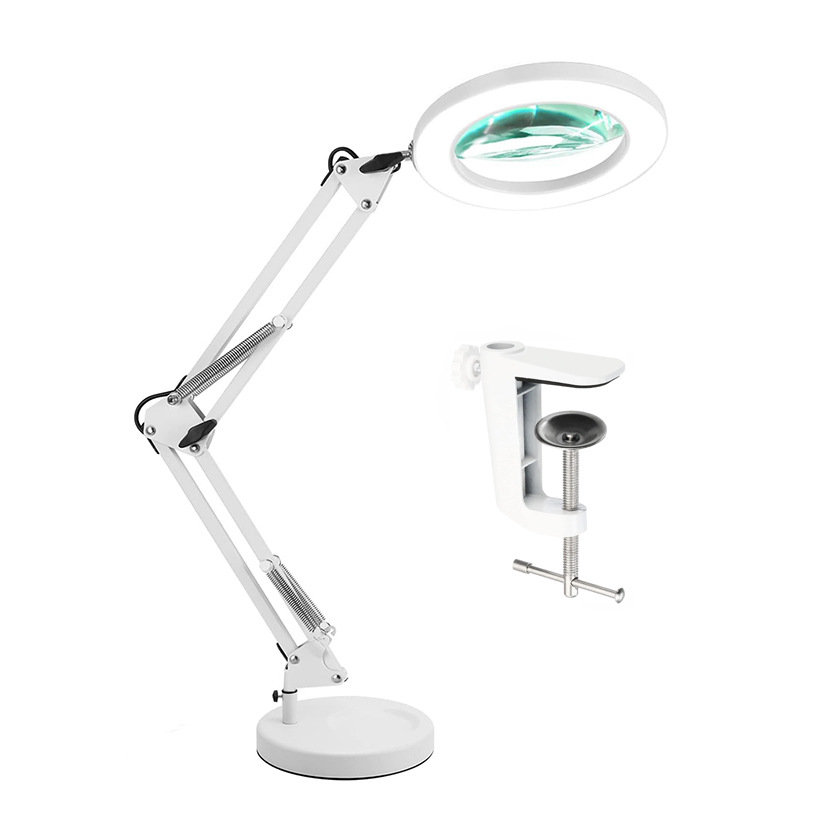 Soldadura transfronteriza mantenimiento lupa lámpara de escritorio de reparación de uñas de cejas protectoras de ojos lámpara de trabajo protectoras de ojos LED luz de lectura