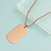 Trend pendant stainless steel hip-hop style engraved, necklace, wholesale
