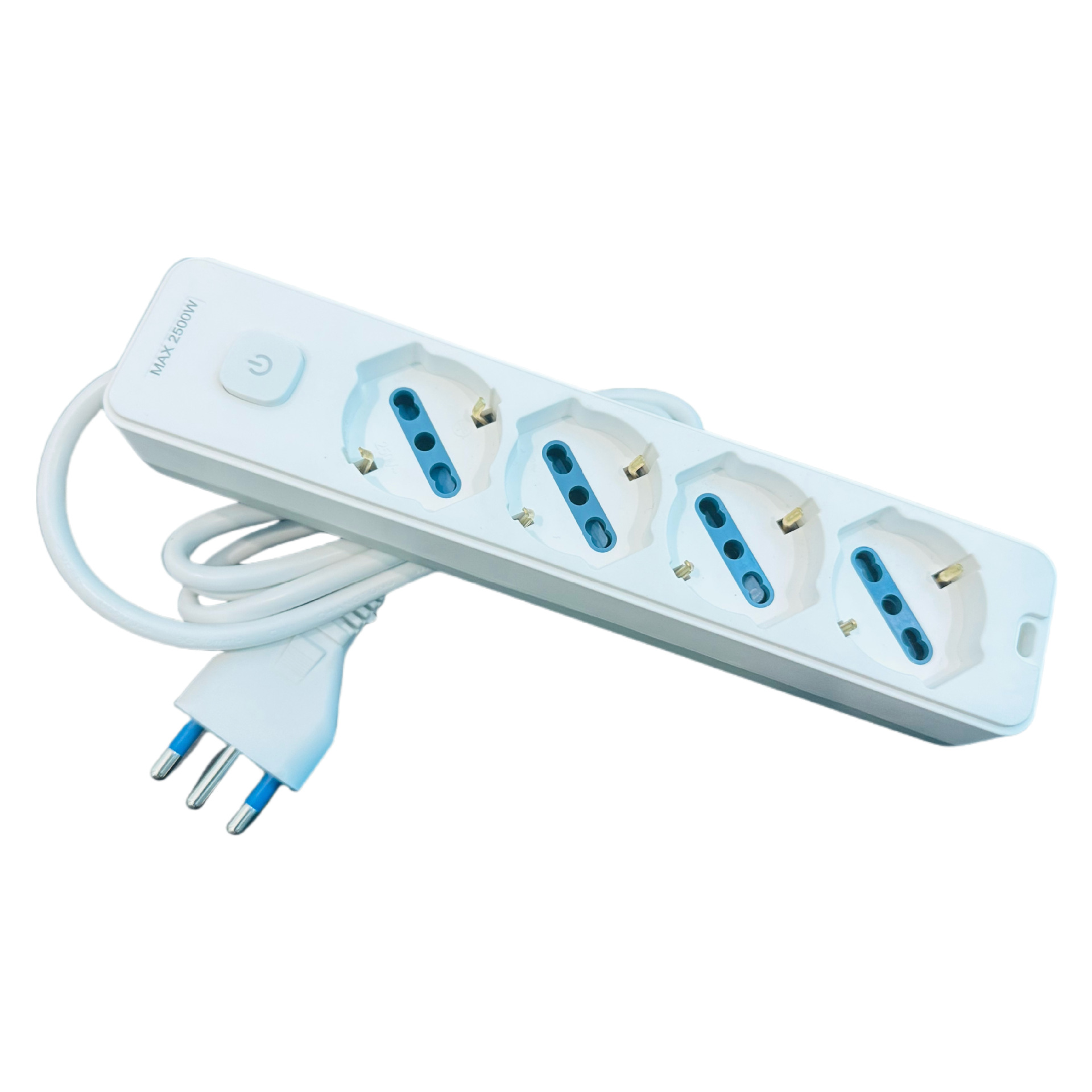 跨境货源德意式多孔插板带灯开关带认证意规儿童保护门家用插板