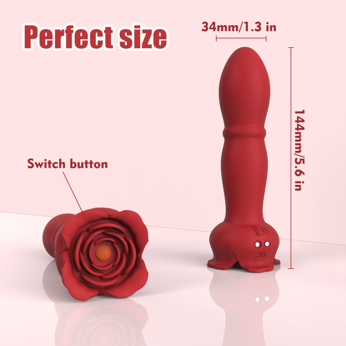 App Remote Control Telescopic Vibrating Anal Plug Prostate Massager, 9 Frequencies, Black Silicone — detail image 17