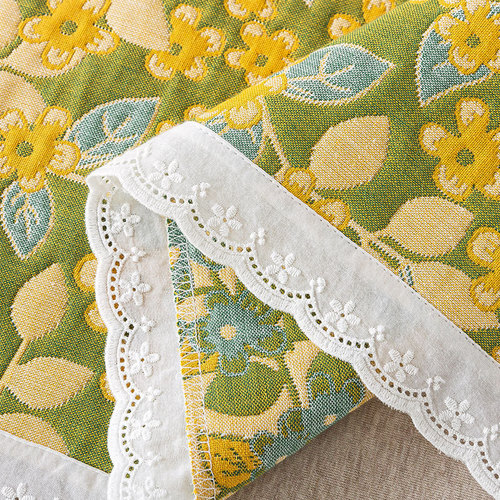 A pair of pure cotton pillow covers, pure cotton gauze couple pillow covers, adult oversized lace single pillow cover
