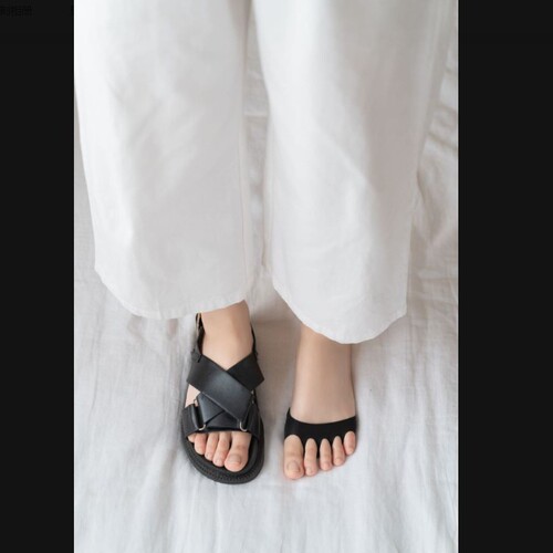 Any cut ice silk half palm socks summer invisible forefoot pad women's boat socks five finger socks thin section finger socks