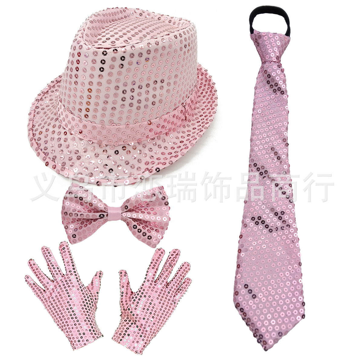 70s DISCO espectáculo accesorios esquinilla sombrero corbata guantes cinturón hombre conjunto Xiaoyin TEMU en stock