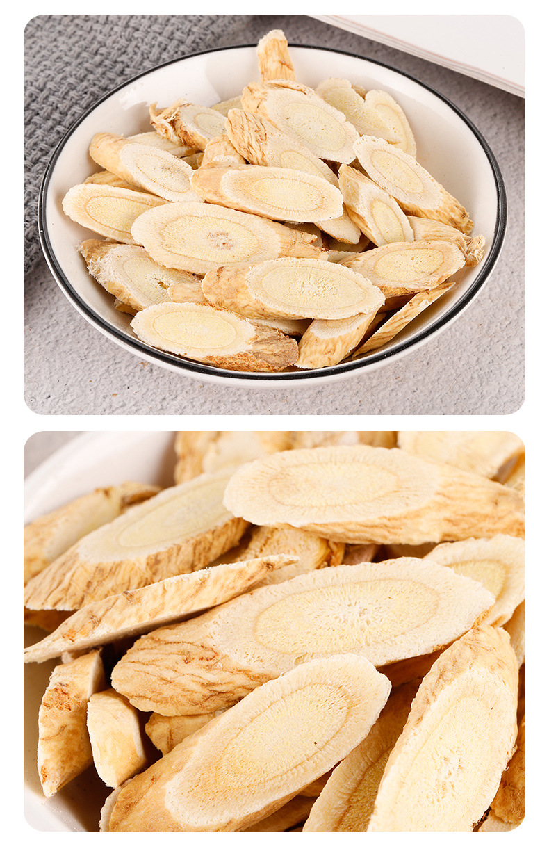 Astragalus Root Slices Huang Qi 500g Bulk Dried Herb for Tea and Decoction in use