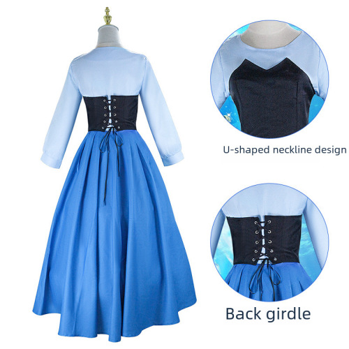 Xinbo Yuan Little Mermaid Costume Women's The Little Mermaid Ariel Princess Adult Dress Costume