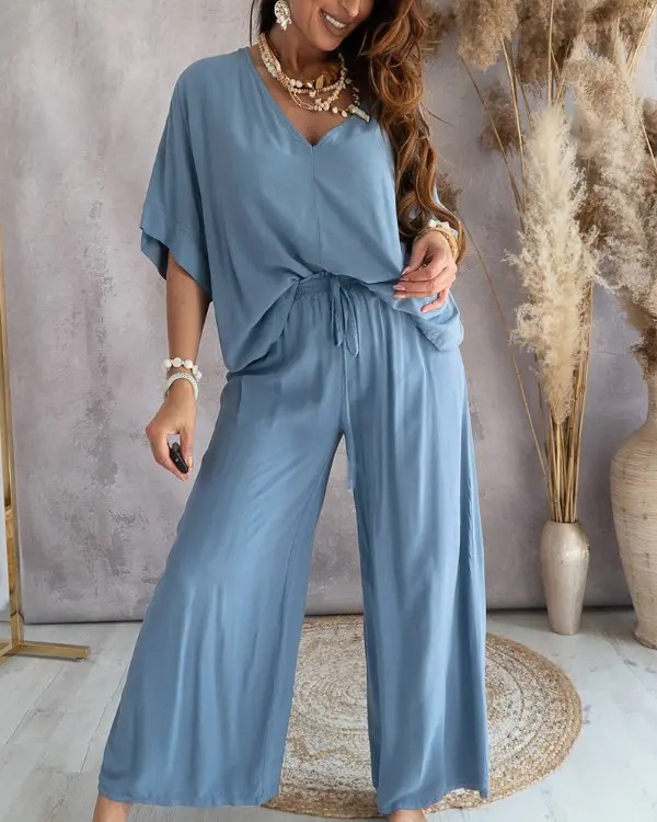 Printing Pattern Summer, Spring Season Women's Gender Daily Street Women's Casual Printing Polyester Printing Pant Co-ord Set Pants Sets