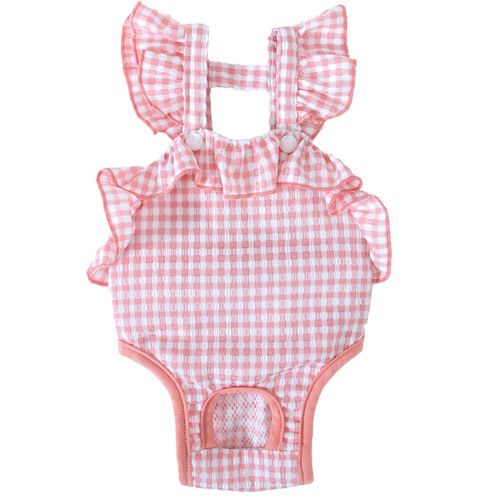 Puppy fungus lace bellyband male and female dog anti-harassment menstrual pants for all seasons spring and summer pet clothes