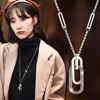 Advanced accessory, sweater, chain from pearl, long trend demi-season necklace, high-quality style, Japanese and Korean