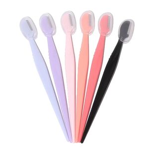 Bulk Straight Handle Eyebrow Trimmer Safety with Protective Net Eyebrow Razor Shaving Blade Beginner Makeup Tools Wholesale