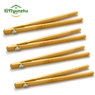 Bamboo Tea Clip Food Clip Bread Clip with Magnet Absorbable Kitchen Creative Tools Amazon Hot Selling Bamboo Clip