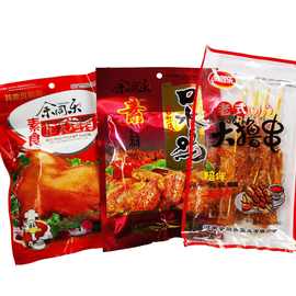 余同乐辣条素食北京烤鸭大撸串素口水鸡一件100袋 超市批发可混批