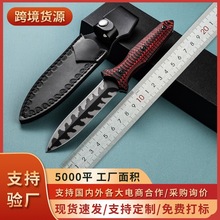跨境热卖厂家现货龙骨一体直刀户外野营求生开山刀锋利耐用
