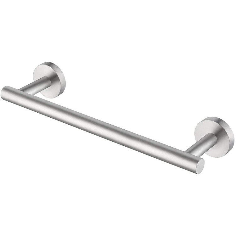 Double Towel Bar Single 304 Stainless Steel Towel Rack Wall-Mounted Toilet Bathroom Amazon Storage Light Luxury Double Rod