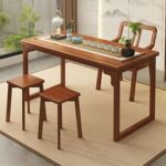 新中式阳台茶桌椅一套家用客厅茶室泡茶桌办公室桌子功夫茶几茶台