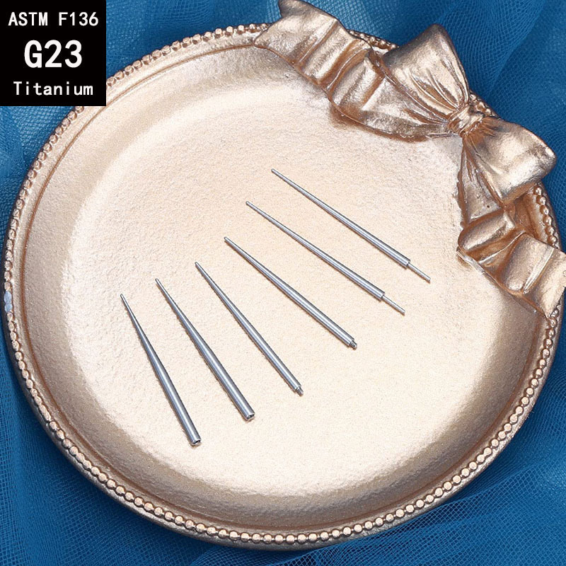 G23 Titanium Guide Needle Internal External Thread Straight Plug-In Piercing Tool F136 Alloy Rod detail image 13