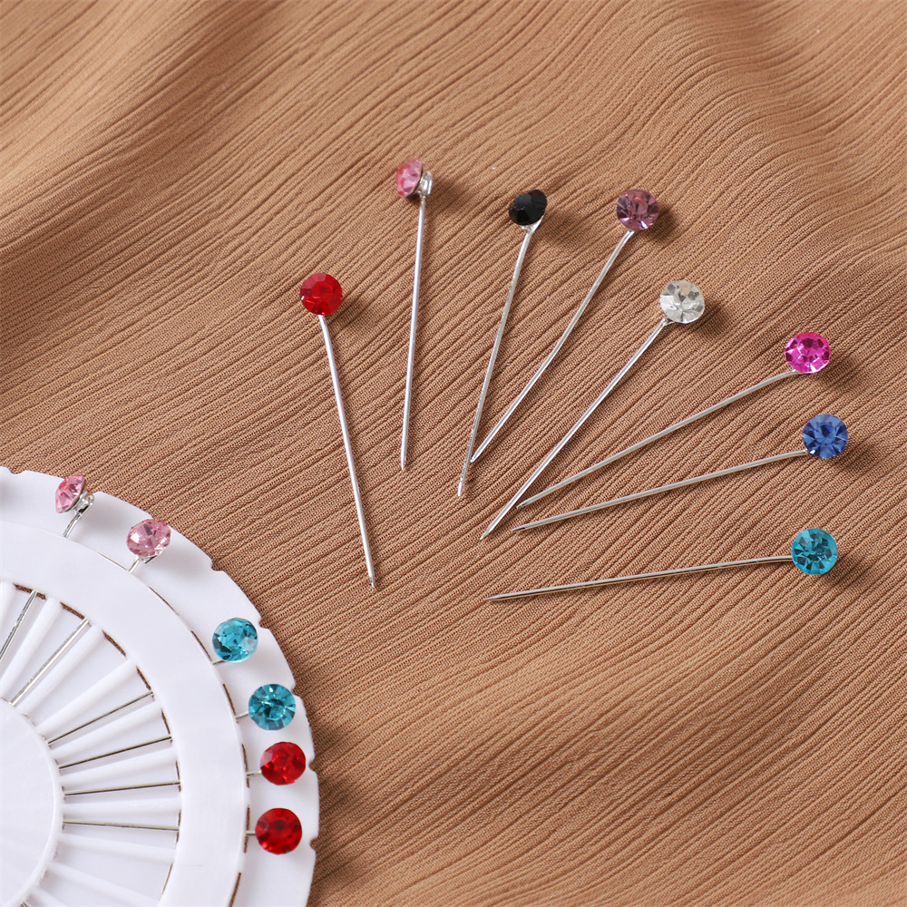 MAC020 Hijab Pin, 30pcs colorful crystal hijab pins by Mariam's4
