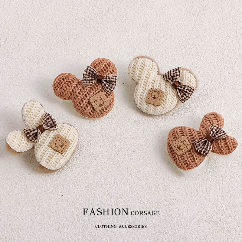 Милой вязанный мультфильм брошь handmade, булавка, аксессуар для сумки, DIY