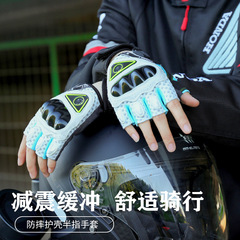 秋のハーフフィンガーオートバイグローブ、通気性のあるオートバイ用品、耐摩耗性、滑り止め、落下防止、男性用フルフィンガーオートバイグローブ