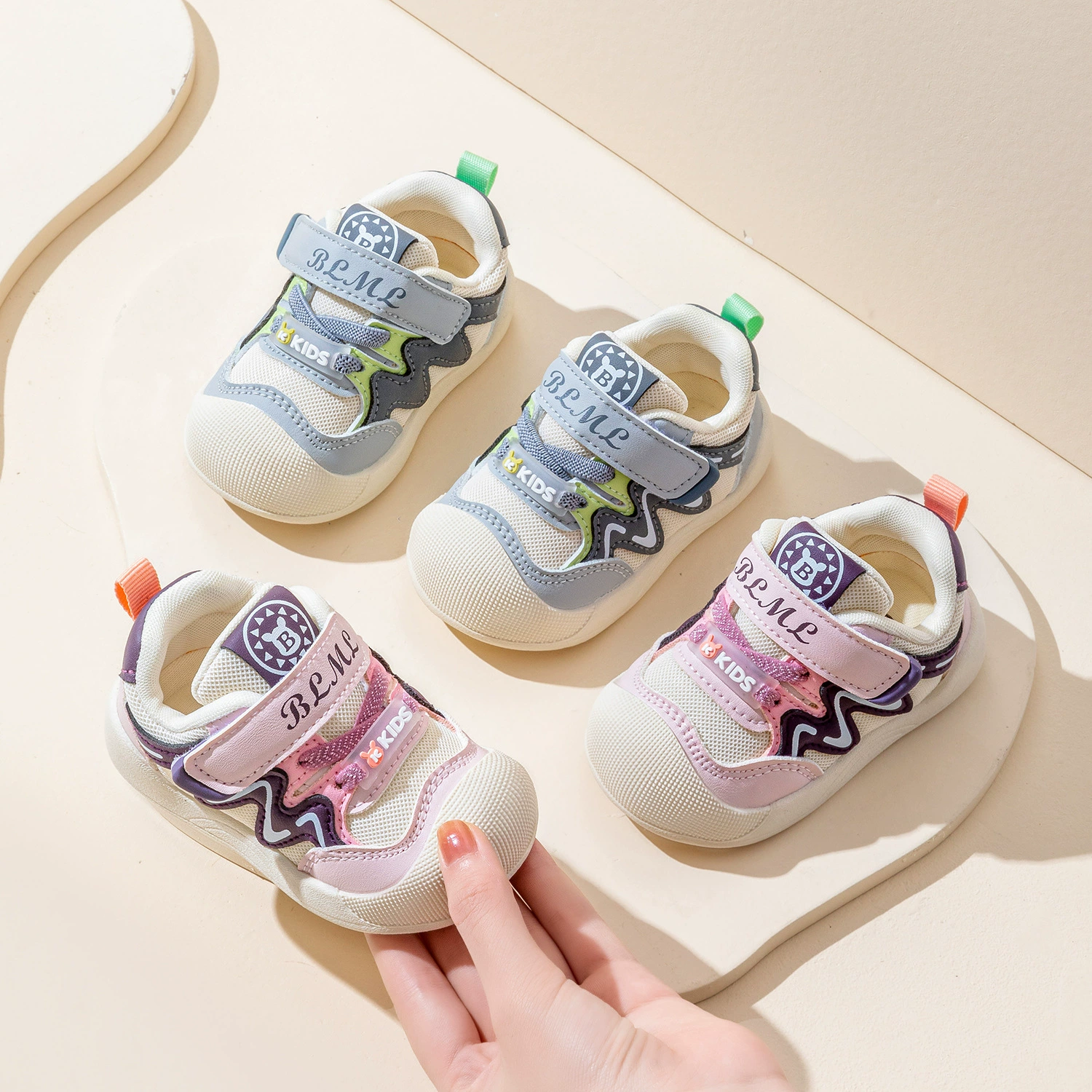 2025 новая женская ходунка обувь детская нескользящая обувь мужская сетка мягкая детская обувь оптом