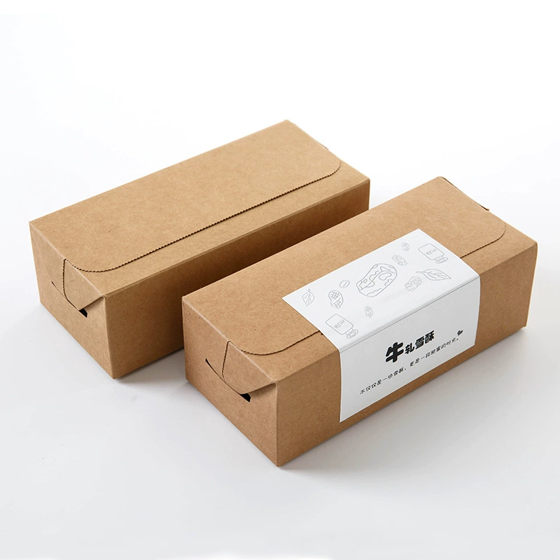 Коричневая упаковочная бумага, подарочная коробка, упаковка для цветов, фруктов, чая, орехов, закусок, выпечки, готовая упаковка для нуги